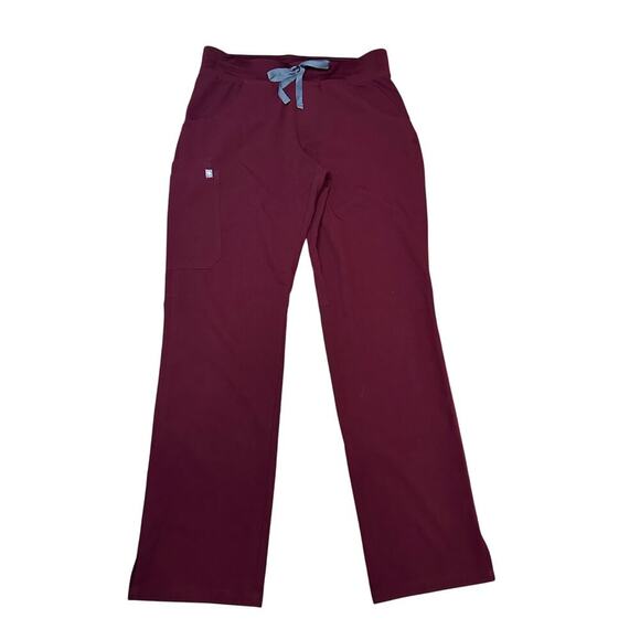 Figs Yola Skinny Scrub Pants (BURGUNDY) - Picture 1 of 6